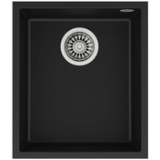 Resim Teka Square 34.40 Tg Black Granit Eviye. Tezgahaltı 
