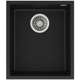 Resim Teka Square 34.40 Tg Black Granit Eviye. Tezgahaltı 