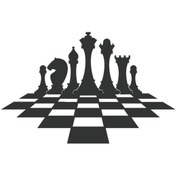 Resim habune Satranç Oto özel yeni sticker 30 x 18 Cm 