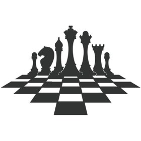 Resim habune Satranç Oto özel yeni sticker 30 x 18 Cm 