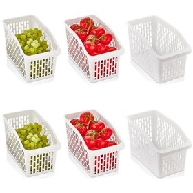 Resim Buzdolabı içi Düzenleyici Dolap içi Düzenleyici Organizer Jumbo 6 Siyah 