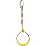 Resim Canlı Sarı ve Turuncu Maymun Bar Eğlence Halkası - İç/Dış Mekan Bahçe Tırmanma Çerçevesi Askısı, Dayanıklı PP Malzeme, Fitness ve Oyun Ekipmanları Kurulumu için Pürüzsüz Yüzey, Oyun Seti Aksesuarı | Eğlenceli Tasarım | Toz Kaplı Kaplama 