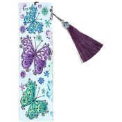 Resim Ulzyvf Kelebek Şekilli Elmas Boyama Kitap Ayracı - Deri Malzeme 