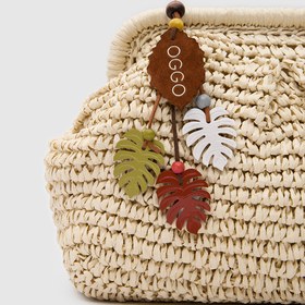 Resim OGGO Hasır Medium Clutch & Çapraz Çanta 