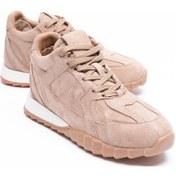 Resim Kadın Süet Spor Ayakkabı Gizli Ökçeli 5 Cm Vizon Vastina Vizon 