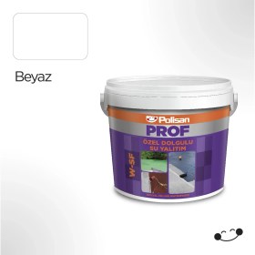 Resim Polisan Prof Beyaz Özel Dolgulu Su Yalıtımı Boyası (W-Sf) 5 kg 