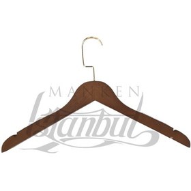 Resim Takım Elbise Askısı 44 Cm Masif Ahşap İtalyan Kancalı Business Class 20 Adet Diğer 