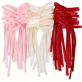 Resim 10 Adet Şık Kurdele Fiyonk - Pastel (Pembe, Bej, Kırmızı) veya Tek Renkli - Montaj Gerektirmeyen, Dayanıklı Polyester El İşi Fiyonklar Hediye Paketi, Düğün Dekorasyonu, Çiçek Düzenlemeleri, Noel, Sevgililer Günü, Anneler Günü İçin - DIY Projeler & Parti Süslemesi, Tatil Dekorasyonları, Stil Sahibi Aksesuarlar, El Yapımı Görünüm, Etkinlik Planlayıcılar İçin Mükemmel 