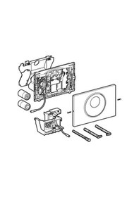 Resim Geberıt Fotoselli Kumanda Kapağı Sigma10 Pilli Pasl.çelik 115.891 Krom 