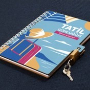 Resim Tatil Günlüğü Kişiye Özel Kilitli Defter 