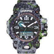 Resim Joefox Erkek Kol Saati Dijital Analog Slikon Kordon 1235 