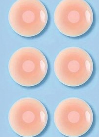 Resim SHINE DESIGN 3 Çift Silikon Göğüs Ucu Kapatıcı Gizleyici Kendinden Yapışkanlı ve Yeniden Kullanılabilir Silicone 