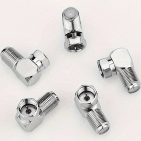 Resim 5Gudyir Sağ Açılı Koaksiyel Başlık Seti, 90 Derece F Tipi Erkekten Dişi Çeviren Adaptör, Naylon Yal 