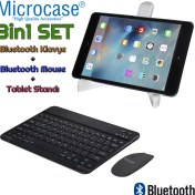 Resim Microcase iPad Pro 12.9 2018 Touchpad Klavye 27 cm (Tr Sticker) + Bluetooth Mouse + Stand - AL2755 