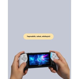 Resim Kompakt Retro Oyun Konsolu 1000 Klasik Oyun Dahil 128 GB Kapasite ile Taşınabilir Eğlence 