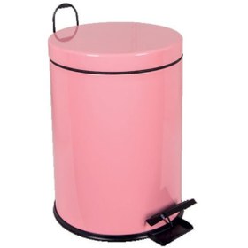 Resim Pedallı Pembe Çöp Kovası 5 Lt 