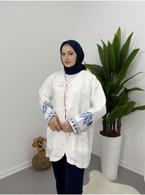 Resim VOLT CLOTHİNG Nakış Detaylı Kimono 