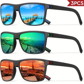 Resim 3 adet Uygun Fiyatlı Set Klasik Yüksek Kaliteli Moda Gözlükleri Unisex Bahar Askılı Hafif Tasarım Günlük Rahat Giyim Fotoğrafçılık Aksesuarları İdeal Hediye 