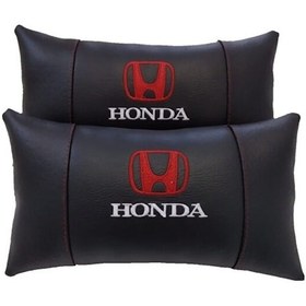 Resim İtibar Honda Siyah Deri 2'li Set Oto Koltuk Boyun Yastığı Araba A 