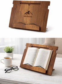 Resim Valens Maison Kişiye Özel İsimli Minderli Kitap Okuma Standı Ayarlanabilir Çizim Standı Laptop Sehpası 