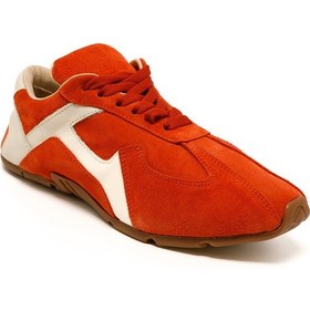 Resim Sneaker Günlük Kadın Rc-25y-187-mıu1005 John May Oranj Süet-bej Cilt Oranj Süet-bej Cilt Turuncu - Bej 