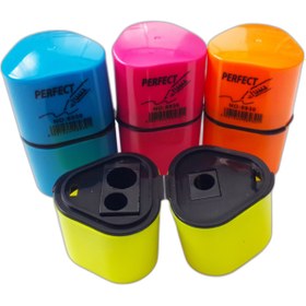 Resim Mahi Max Perfect Grip Auto Iki Bölmeli 3 Girişli Üçgen Kalemtıraş 1 Adet 