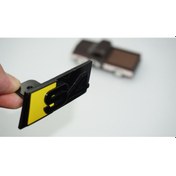 Resim Dk Tuning S4 Siyah Sarı Ön Panjur Logo Arma Audi İle Uyumlu - 