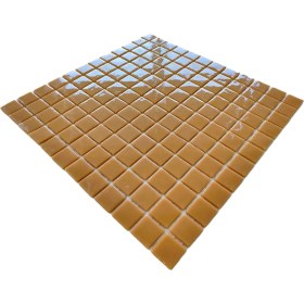 Resim MozaiKristaL Mutfak Tezgah Arası ve Tüm Yüzeyleri Için 23X23X4 mm A. Kahverengi Cam Mozaik ( 11 File = 1 M2 Fiyatıdır ) 