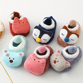 Resim Kızlar Hayvan Sevimli Kaymayan Çoraplar 