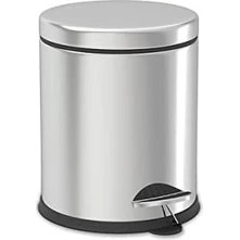 Resim Banyo Krom 5 Lt Micro Pedallı Çöp Kovası 