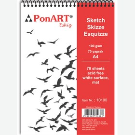 Resim PonArt Eskiz Blok 100 gr 70 Yaprak 