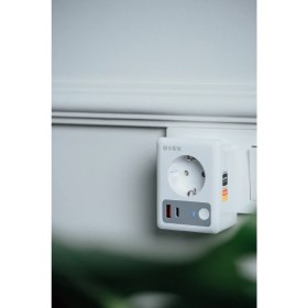 Resim S-link SL-13 MASTERPOWER 16A Akım Korumalı Akıllı Priz 2.4 Ghz Type-C USB Çıkışlı WIFIBT TUYA Destekli 