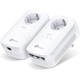 Resim NZM TİCARET Tl-Pa8033P Kit, Av1300 3-Port Gigabit Priz Soketli Powerline Adaptör Başlangıç Kiti 
