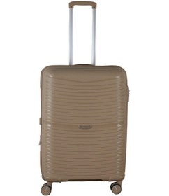Resim Mçs V379 Aura Y.üretim Pp Valiz 55 Cm + 75 Cm + Makyaj Siyah Set Şampanya 