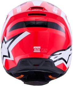 Resim Alpinestars SM3 Heath Off-Road Kaskı Kırmızı Siyah 