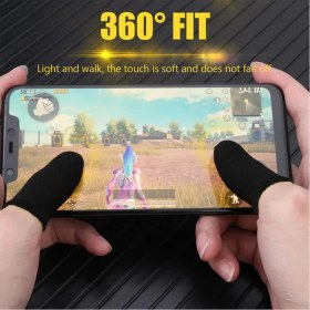 Resim Awei E Spor Mobil Oyun Parmak Eldivenleri Süper Iletkenkarbon Fiber 1 Çift Pubg Mobile Süper Oyun Parmaklığı Oyun Geliştirici Eldiven 