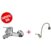 Resim Banyo Duş Bataryası + Spiralli Mutfak Bataryası Seti 