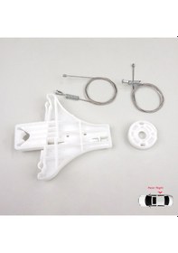 Resim VW Passat B5 B5.5 Skoda Superb 1 3U İçin Sağ Arka Cam Kriko Seti 