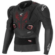 Resim Alpinestars Bionic Pro V3 Plasma Body Armor Tam Gövde Koruma Siyah Kırmızı Beyaz 