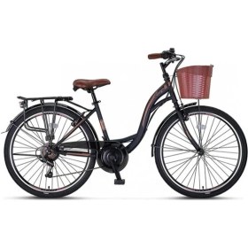 Resim Ümit Alanya 28 Inch 45 cm kadro 21 Vites Kadın Şehir Bisikleti 2810 ( 160 cm üstü) 