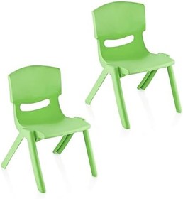 Resim Fiore 2'Li Set Küçük Şirin Çocuk Sandalyesi Yeşil 