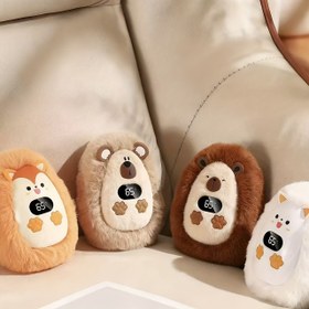 Resim Mini El Isıtıcı Peluş El Isıtıcı 3 Sıcaklık Ayarlı Cep El Isıtıcı Karakterli Taşınabilir El Isıtıcı İç ve Dış Mekan Kullanımı 