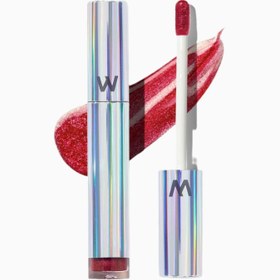 Resim Wonder Blading Top Gloss Simli Lüks Dudak Parlatıcı - Red Glitter 
