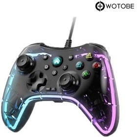 Resim Işıklı Pc Android Telefon Tablet Ps4 Switch Uyumlu Kablolu Gamepad 