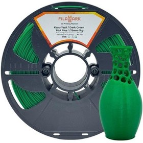 Resim Filamark Pla Plus Filament Koyu Yeşil 1.75mm 1kg-4230 
