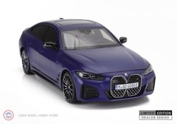 Resim 1:18 Minichamps 2022 BMW i4 G26 M50 Frozen Blue 