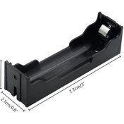 Resim ROBİZ 18650 Pcb Tip Pil Yuvası 1’li 3.7v Akü Şarj Powerbank Pil Tutucu Kutusu Batarya Lityum Li-ion Pin 