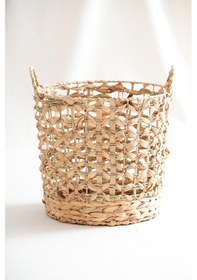 Resim Acar Klen 3 Lü Hasır Çamaşır Sepeti Kahverengi 