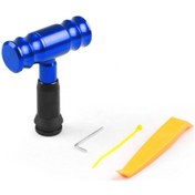 Resim Mavi Evrensel Alüminyum Alaşımlı Vites Topuzu Araba Modifiye Uçak Joystick Vites Kafası Otomatik Şanzıman İçin 