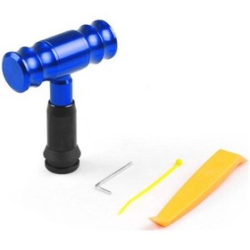 Resim Mavi Evrensel Alüminyum Alaşımlı Vites Topuzu Araba Modifiye Uçak Joystick Vites Kafası Otomatik Şanzıman İçin 